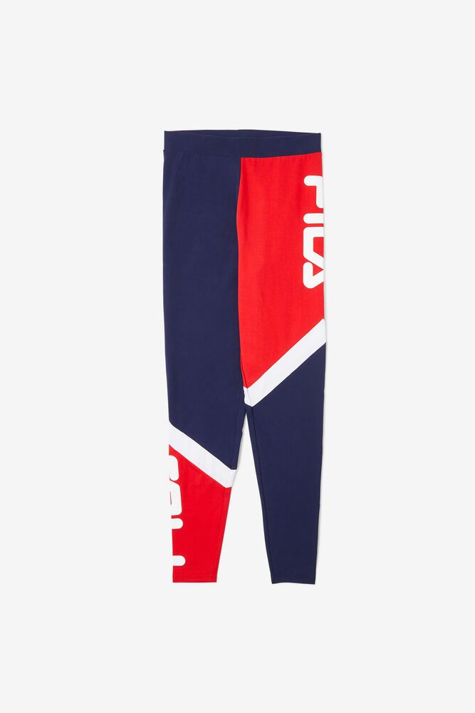 Fila Sia High Rise Navy/Red/White Legging Womens - NZ 48730-PQWJ